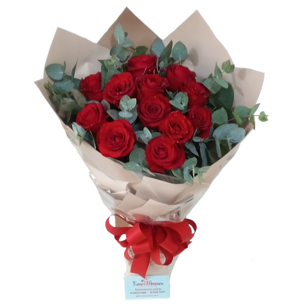 Buquê 12 Rosas Especial Koreano 